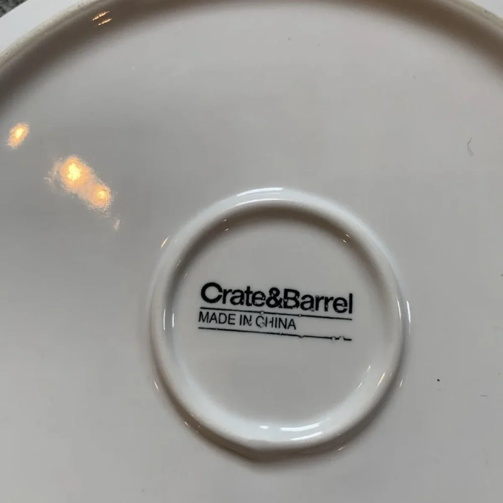 Crate & Barrel White Dome Butter/Cheese Dish